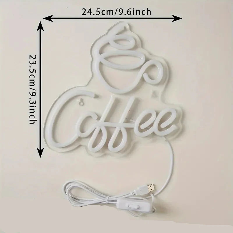 Neon Led Coffee Sign voor Wanddecoratie