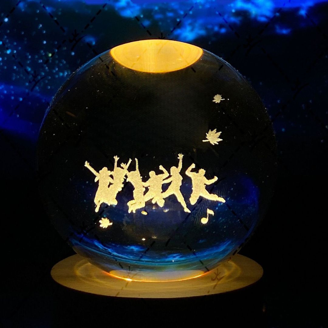 Kristallen Bol met Lichtgevende Maan