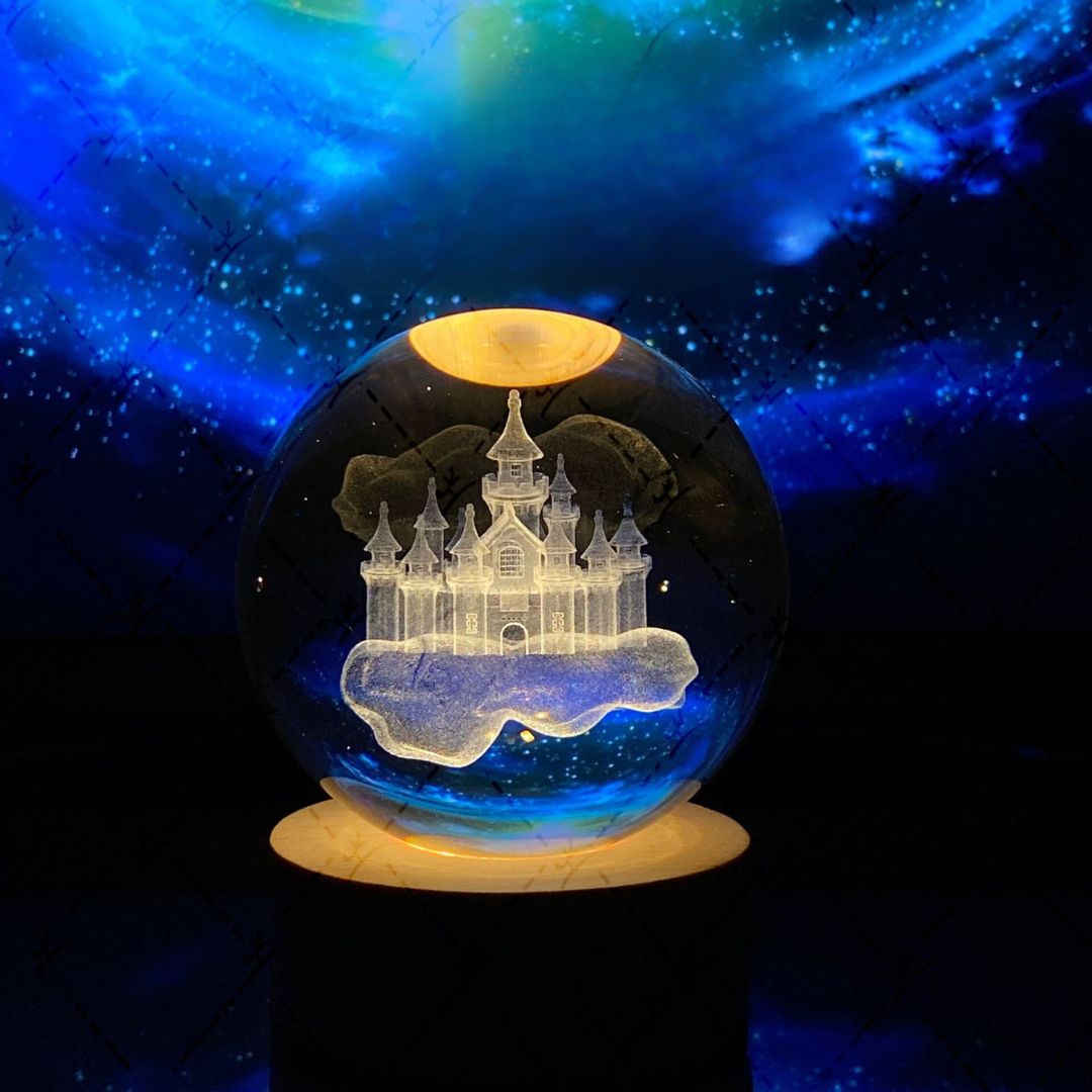 Kristallen Bol met Lichtgevende Maan