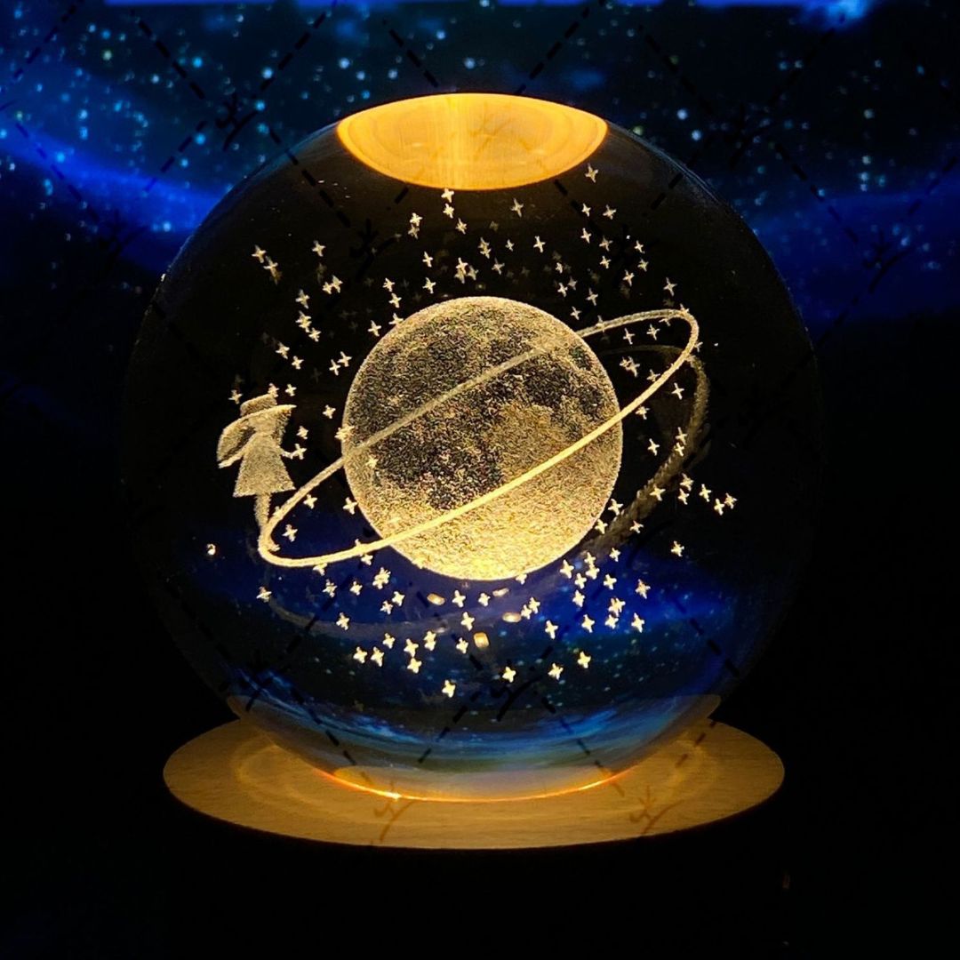 Kristallen Bol met Lichtgevende Maan
