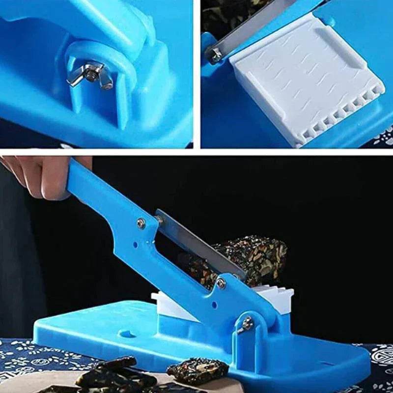 Handmatige Multifunctionele Snijmachine - Robuuste Vlees- en Groentesnijmachine voor Diepvriesproducten