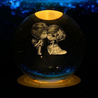 Kristallen Bol met Lichtgevende Maan