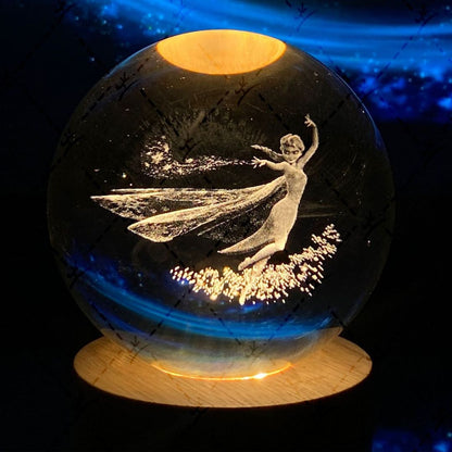 Kristallen Bol met Lichtgevende Maan