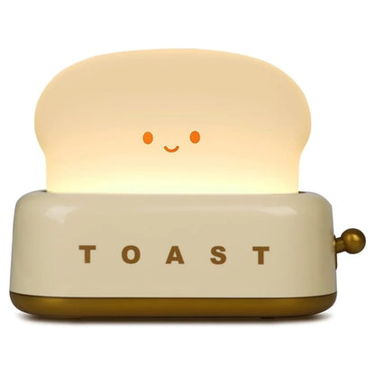 Shadowy Bedlampje - Kawaii Toast Led Lamp voor Gezellige Verlichting