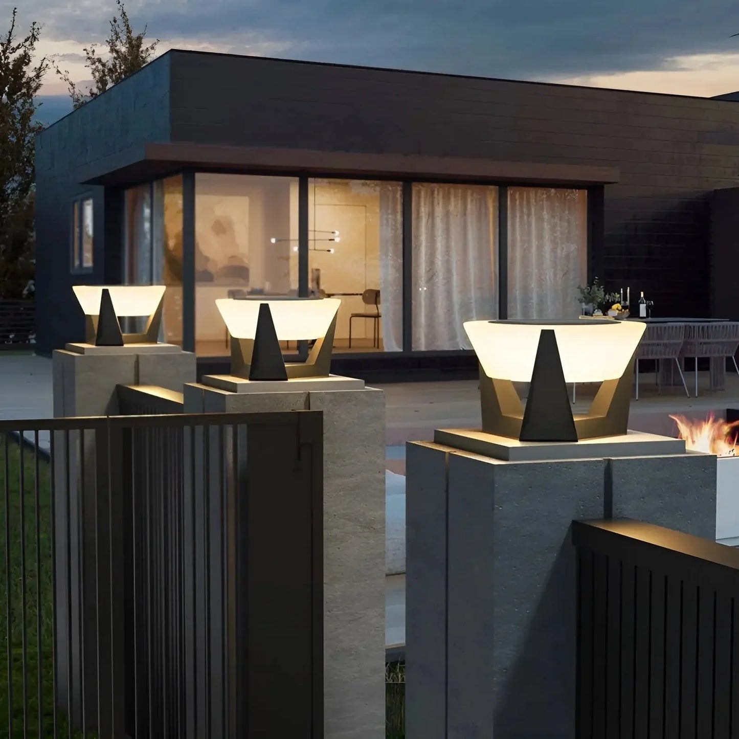 Moderne Led-voetlamp voor Buiten
