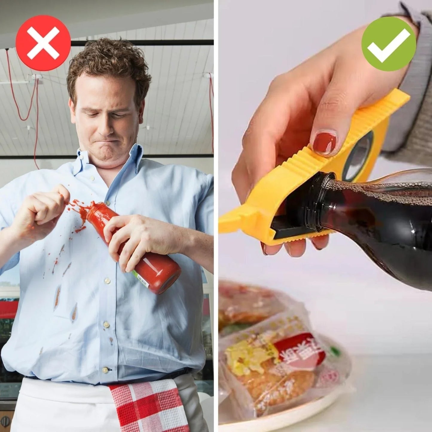 Ergonomische Flesopener met Praktisch Handvat voor Eenvoudig Gebruik