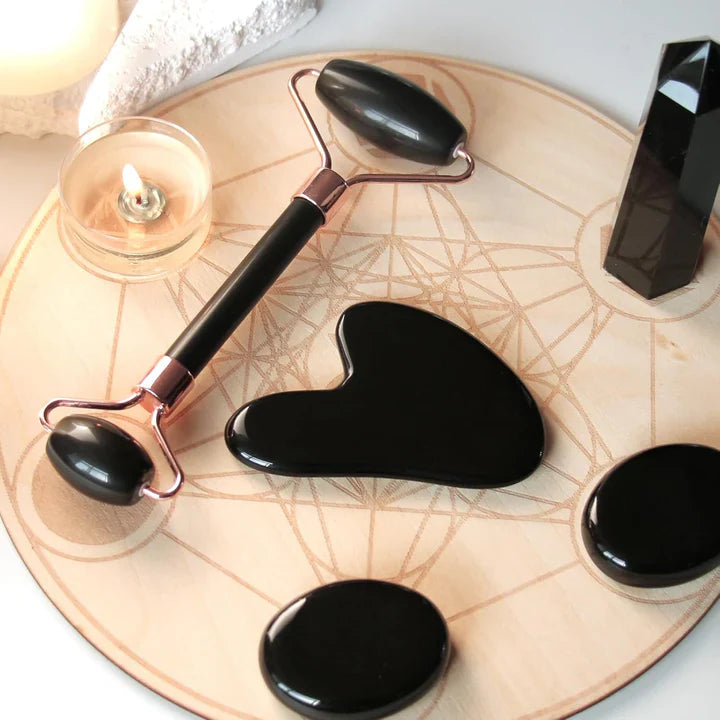 Instant Glow Gua Sha & Jade Roller Set | voor een Stralende Huid en Natuurlijke Ontspanning