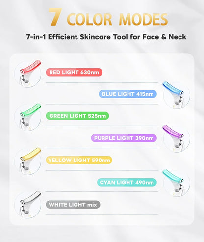 Radiantglow 7-kleuren Led Gezichtsmasker