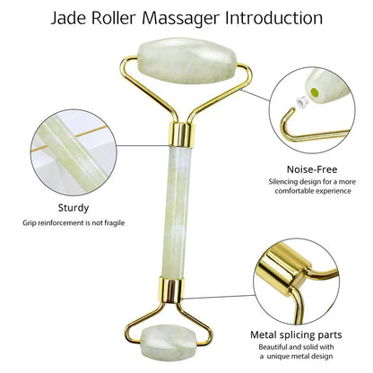 Instant Glow Gua Sha & Jade Roller Set | voor een Stralende Huid en Natuurlijke Ontspanning