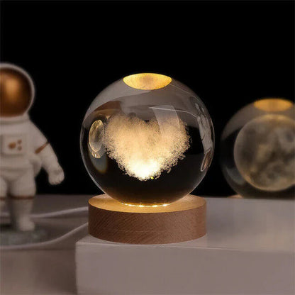 Kristallen Bol met Lichtgevende Maan