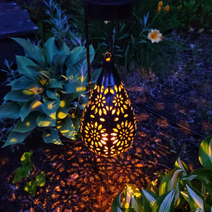 Tuinlamp op Zonne-energie & Weerbestendig in Bloemendesign - voor Stijlvolle Buitenverlichting