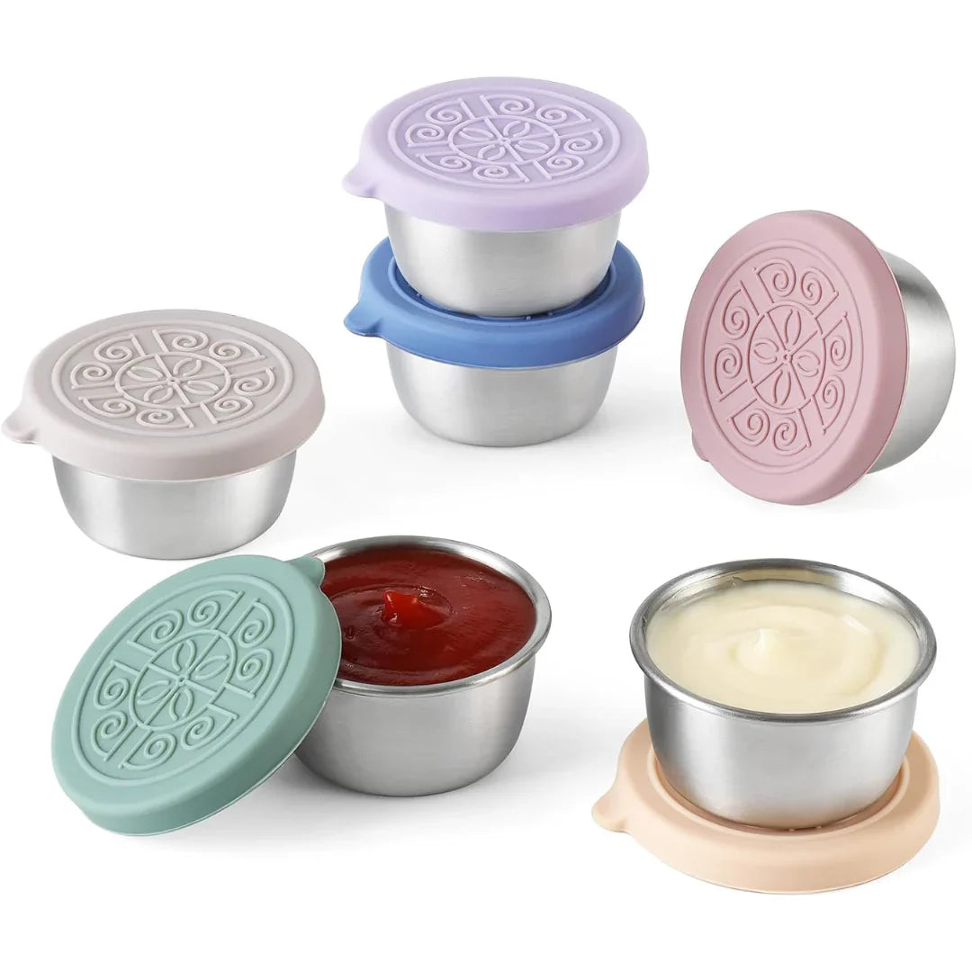 Sluitbare Roestvrijstalen Sausbakjes ( Set van 6 )