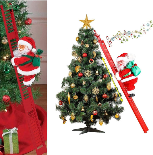 De Kerstman Beklimmen met Ladder