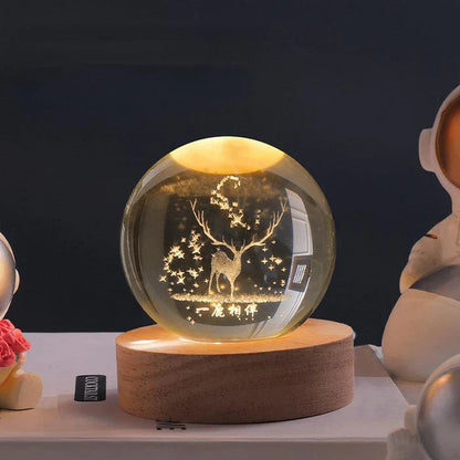 Kristallen Bol met Lichtgevende Maan