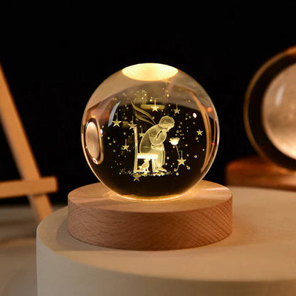 Kristallen Bol met Lichtgevende Maan