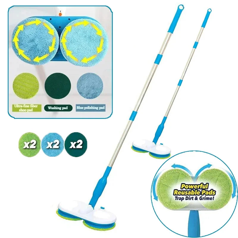 Snoerloze Elektrische Mop met Herbruikbare Pads