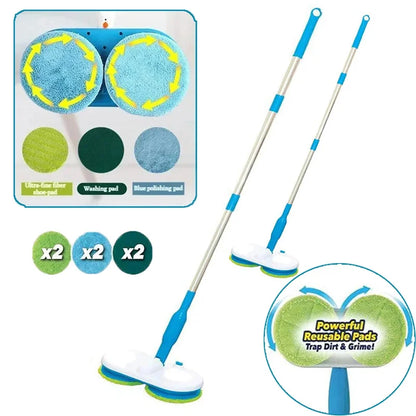 Snoerloze Elektrische Mop met Herbruikbare Pads