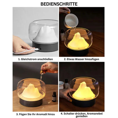 Aromatherapie Luchtbevochtiger - Elegante Ultrasone Diffuser met Led & Geurende Oliefunctie