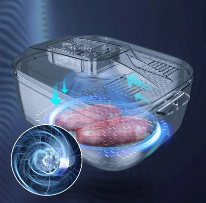 Multifunctionele Fruit- en Groentereinigingsbox - Automatische Reiniger met Afdruipmandje & Opbergdeksel