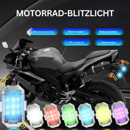 Draadloos Led Motorachterlicht - Oplaadbare Afstandsbediening voor Rem- en Waarschuwingslicht