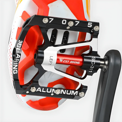 Robuuste Lichtmetalen Fietspedalen met Antislipgrip