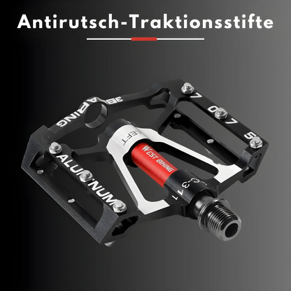 Robuuste Lichtmetalen Fietspedalen met Antislipgrip