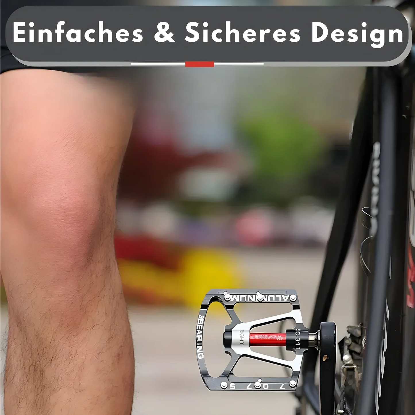 Robuuste Lichtmetalen Fietspedalen met Antislipgrip