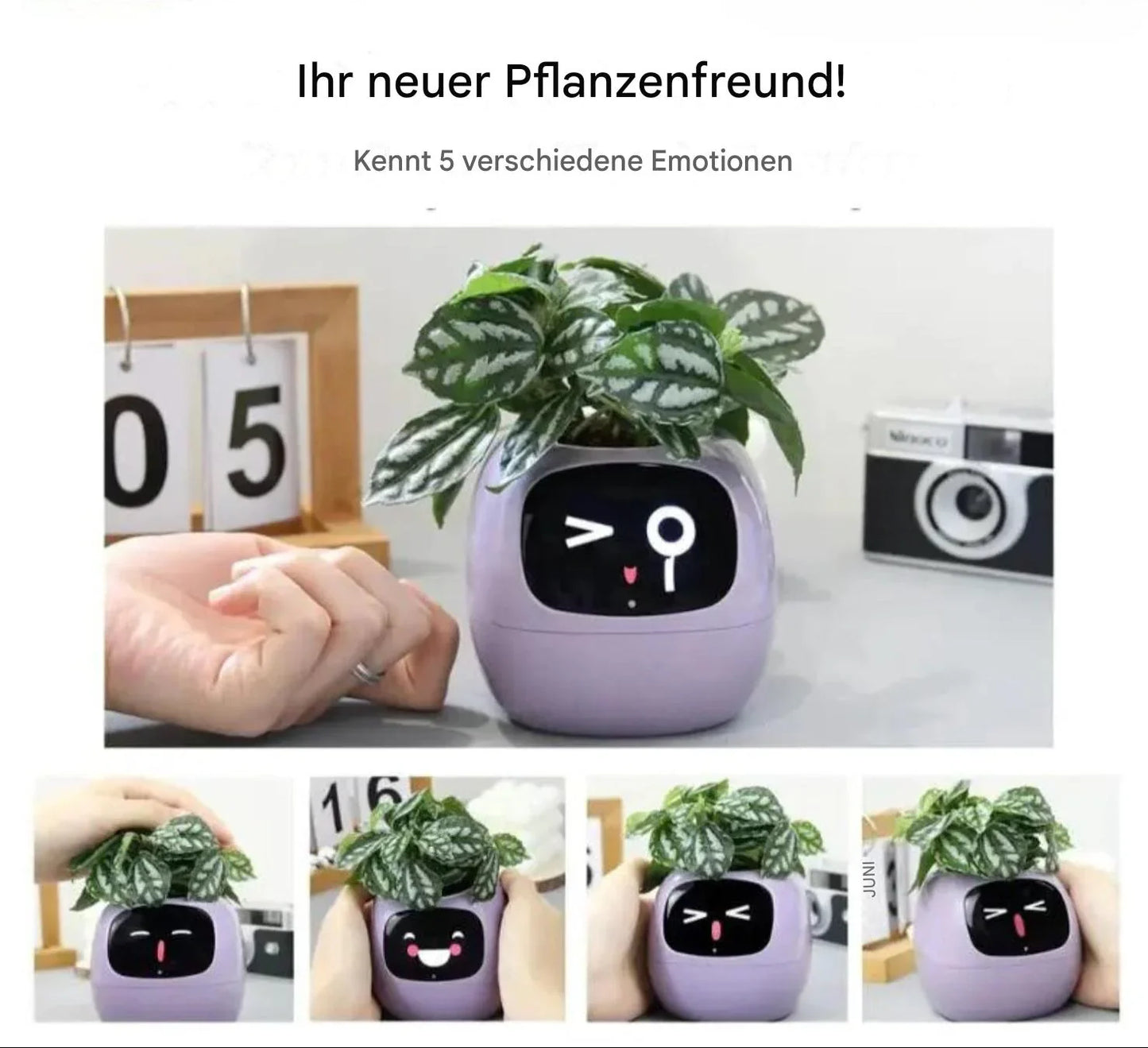 Automatische Slimme Bloempot met Bewateringssysteem en Led-verlichting