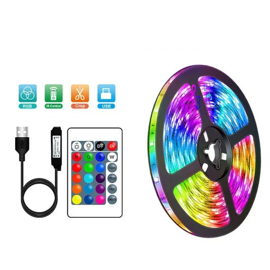 Rgb Led Strip met Usb-aansluiting - Kleurveranderend Licht voor Sfeer- en Tv-achtergrondverlichting