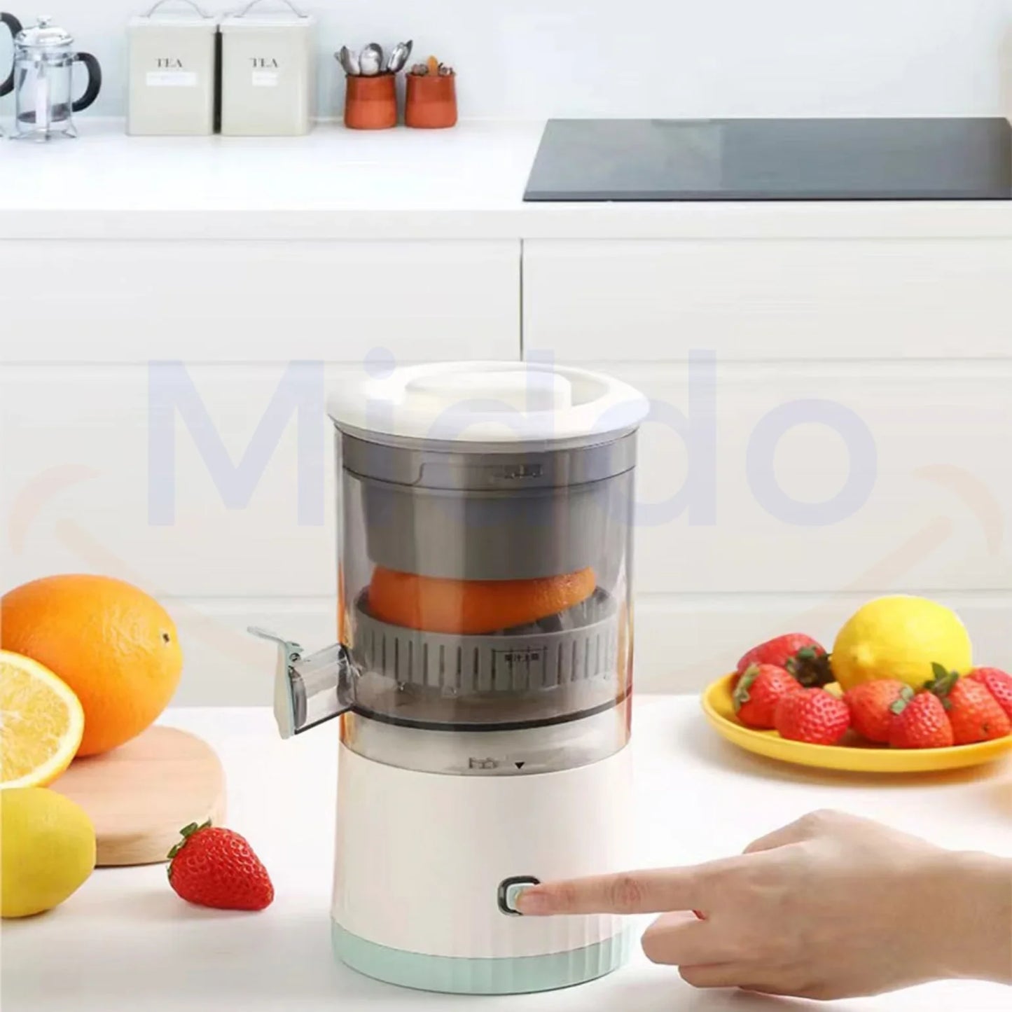 Elektrische Citruspers met Sapcentrifuge - voor Vers Sap in Seconden