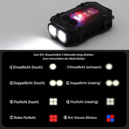 Magnetische Led-zaklamp met Draaghouder - Handsfree Werklamp voor Buiten en Reparaties