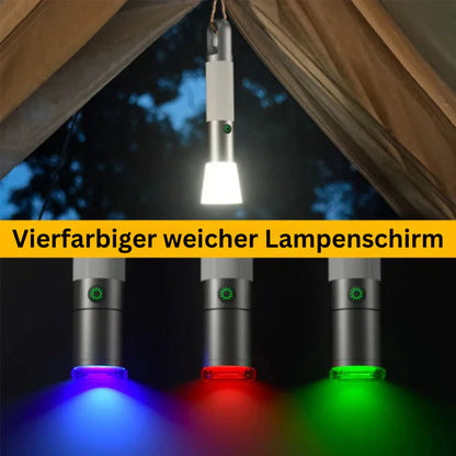 Led Zaklamp met Meerkleurenfilters - Oplaadbare Usb-c Zaklamp met Kampeer- en Noodlichtfunctie