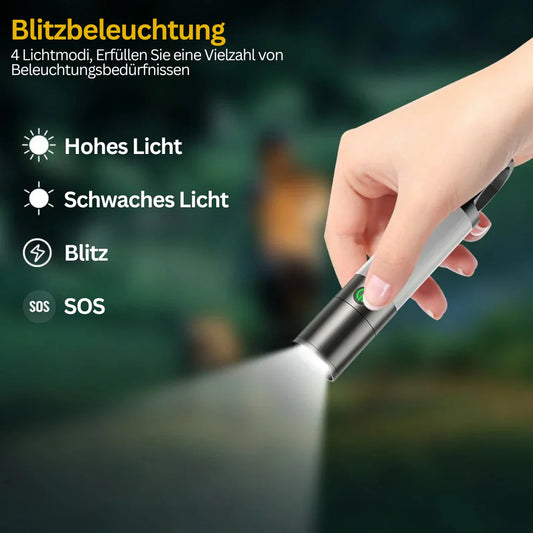 Led Zaklamp met Meerkleurenfilters - Oplaadbare Usb-c Zaklamp met Kampeer- en Noodlichtfunctie