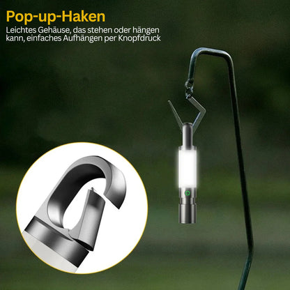 Led Zaklamp met Meerkleurenfilters - Oplaadbare Usb-c Zaklamp met Kampeer- en Noodlichtfunctie