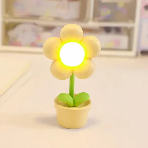 Leuke Bloem Nachtlamp voor Kinderen - Led Tafellamp in Bloemmotief voor de Kinderkamer