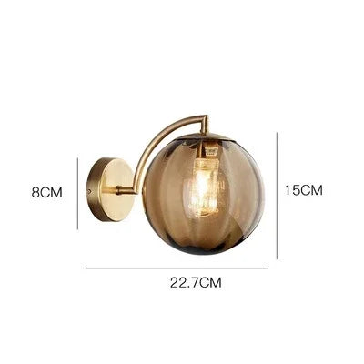 Elegante Wandlamp met Glazen Ontwerp
