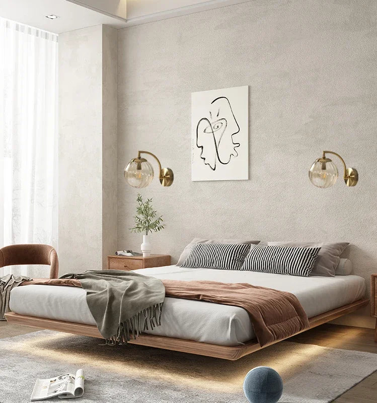 Elegante Wandlamp met Glazen Ontwerp