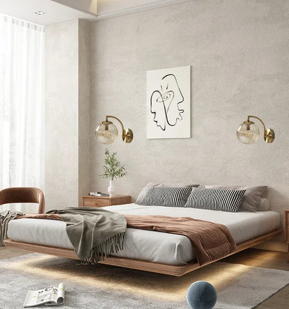 Elegante Wandlamp met Glazen Ontwerp