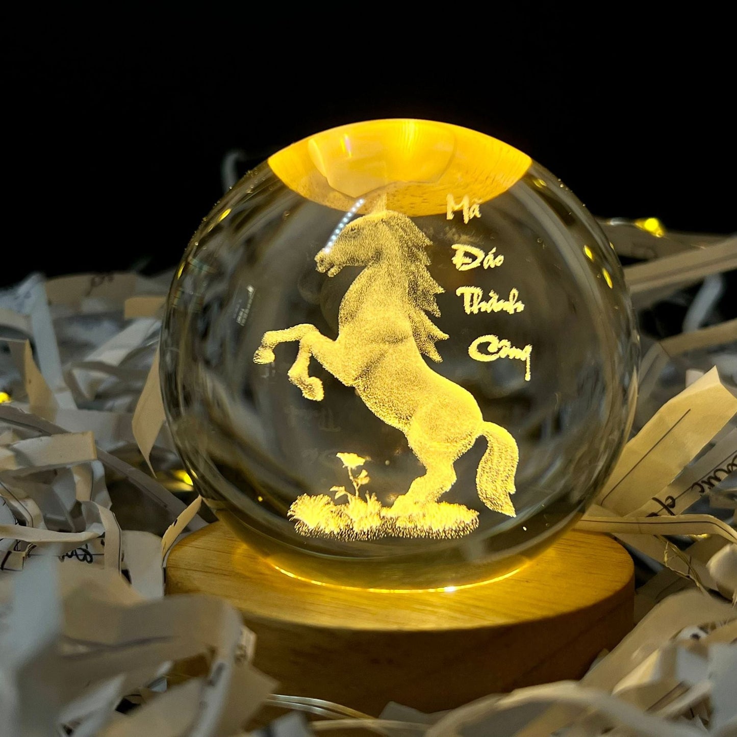Kristallen Bol met Lichtgevende Maan