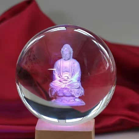 Kristallen Bol met Lichtgevende Maan