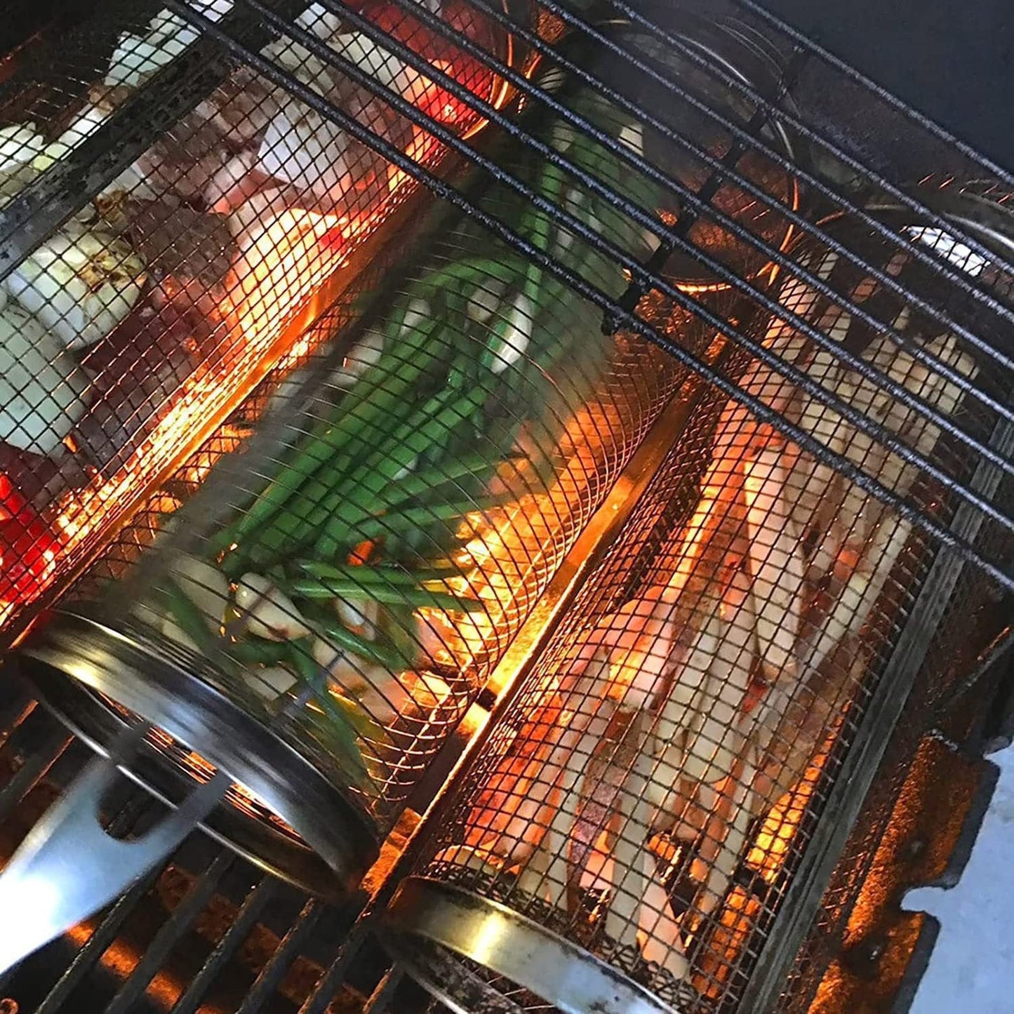 Praktische Metalen Barbecuemanden 1x
