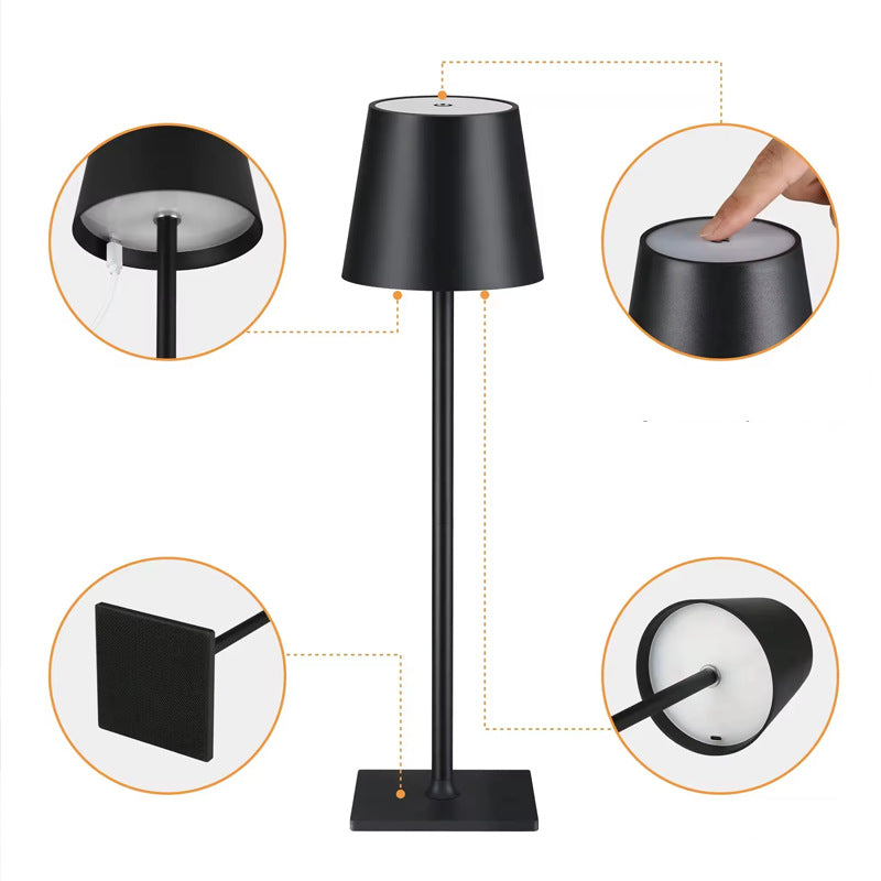 Elegante Led Tafellamp met Oplaadbare Batterij