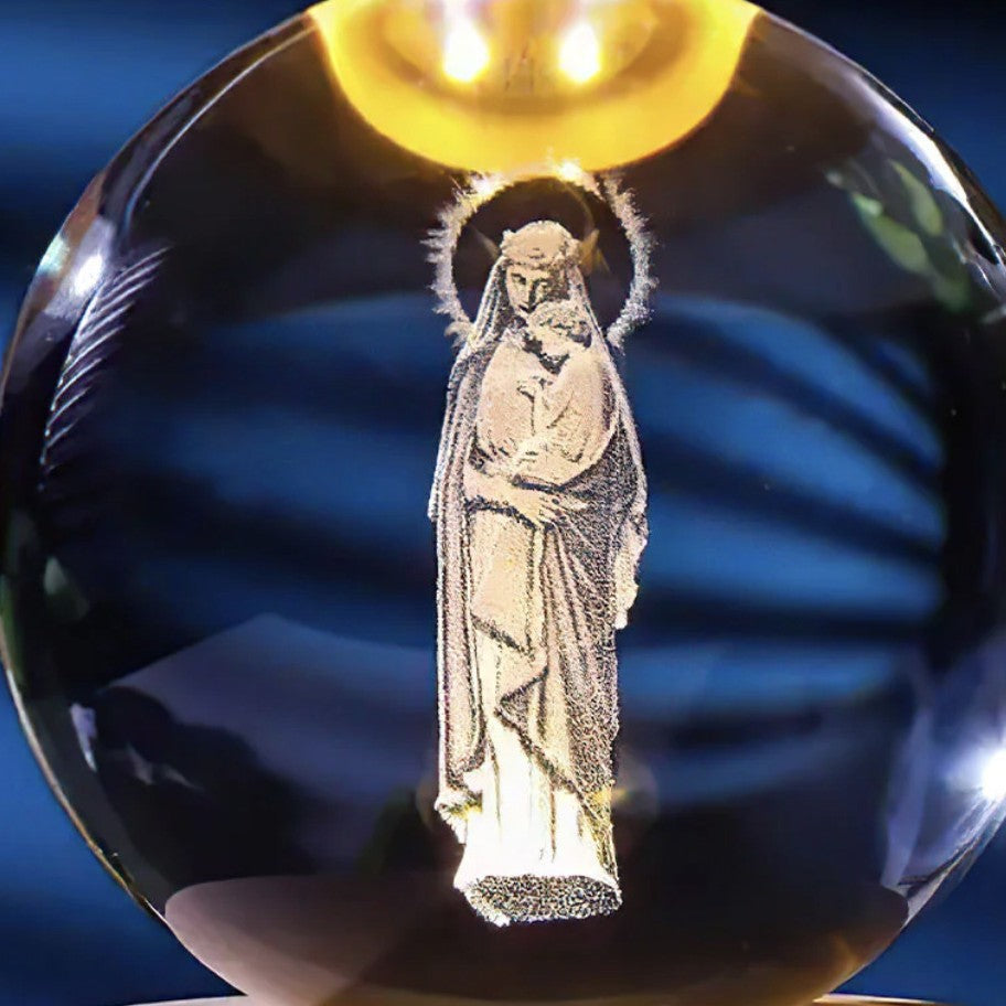 Kristallen Bol met Lichtgevende Maan