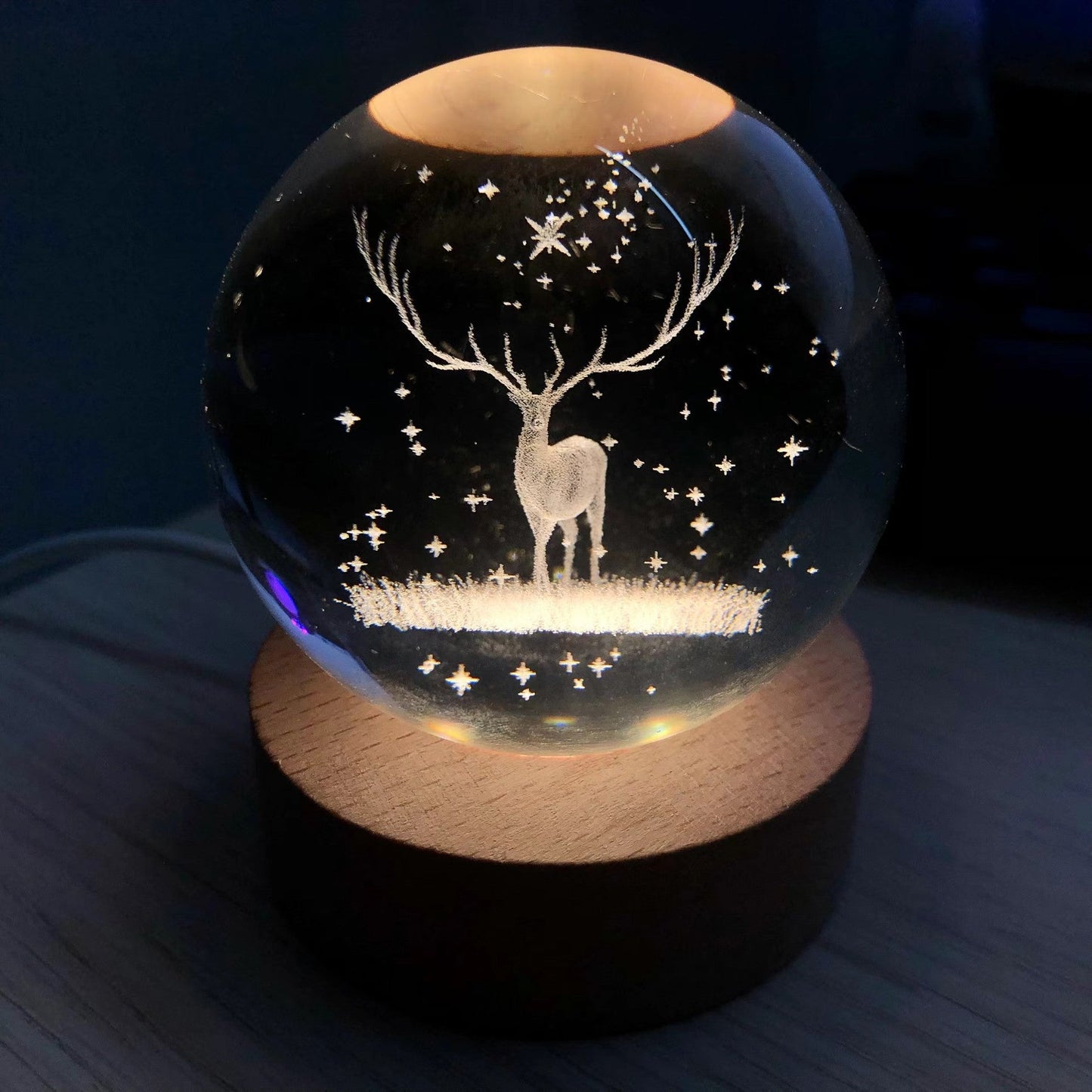Kristallen Bol met Lichtgevende Maan