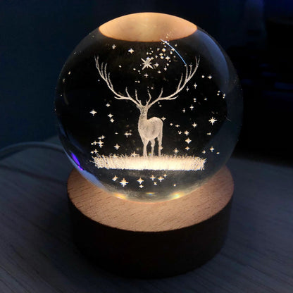 Kristallen Bol met Lichtgevende Maan