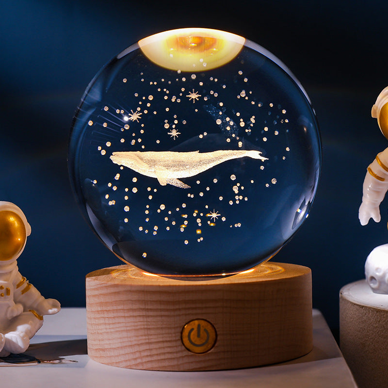 Kristallen Bol met Lichtgevende Maan
