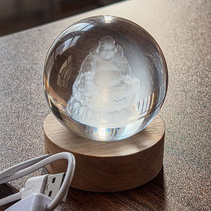 Kristallen Bol met Lichtgevende Maan