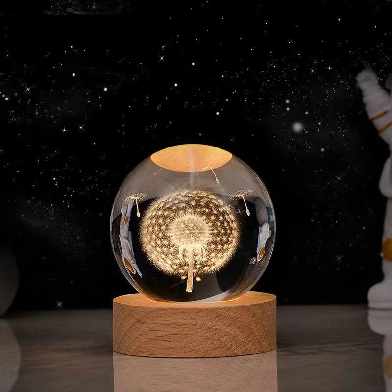 Kristallen Bol met Lichtgevende Maan