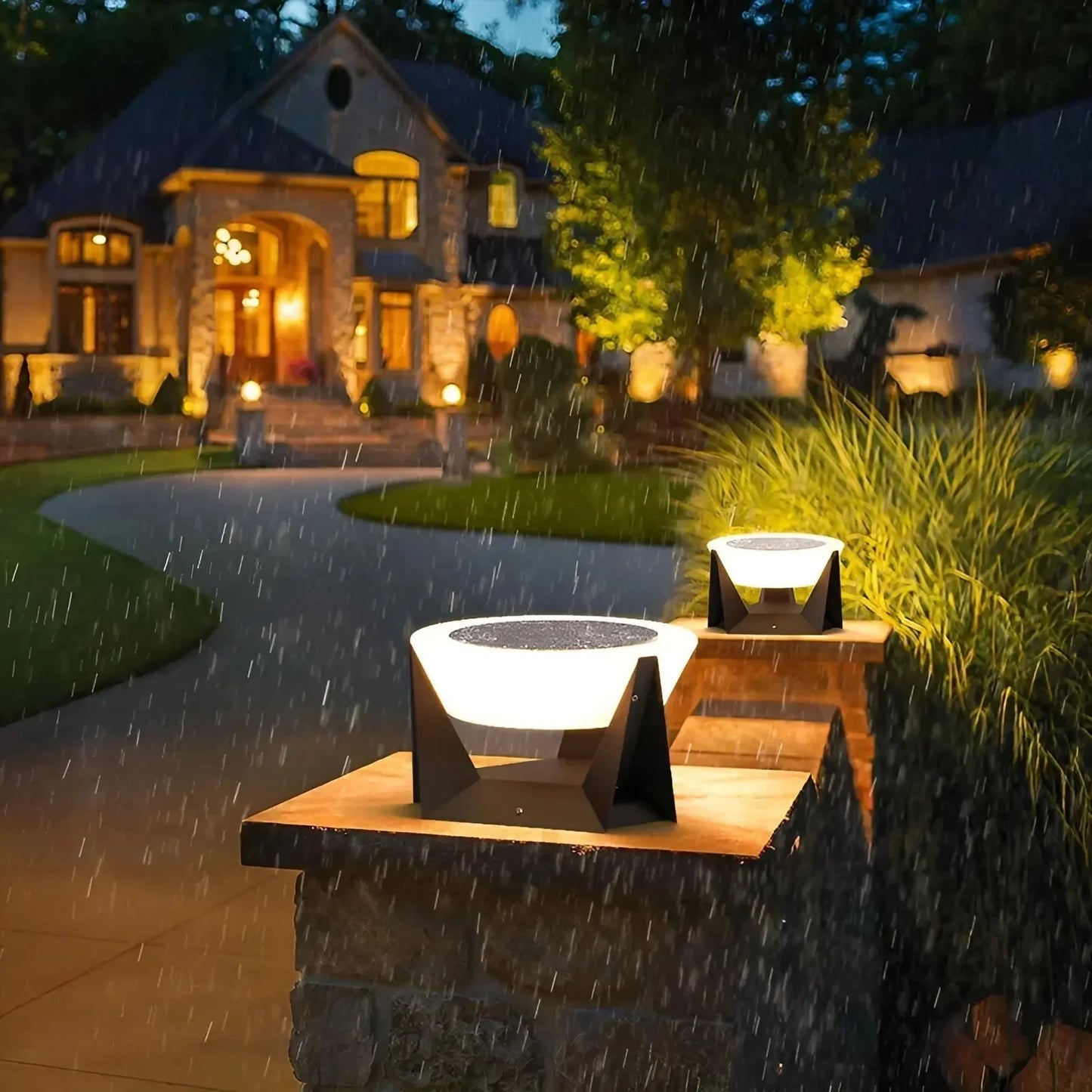 Moderne Led-voetlamp voor Buiten