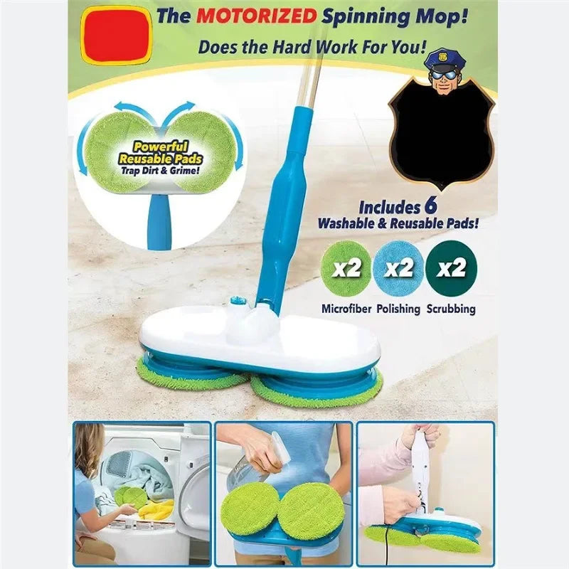 Snoerloze Elektrische Mop met Herbruikbare Pads